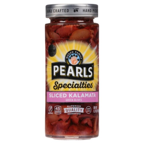 Musco Family Olive Co. Pearls Specialties Sliced Kalamata Greek Olives, 6.7 oz