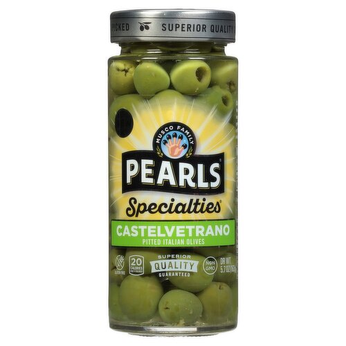 Musco Family Olive Co. Pearls Specialties Castelvetrano Pitted Italian Olives, 5.7 oz