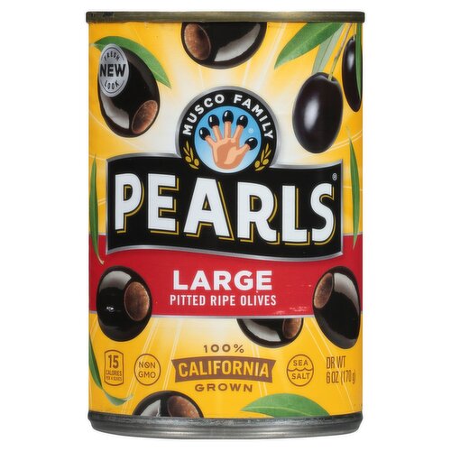 Musco Family Olive Co. Pearls Large Pitted California Ripe Olives, 6 oz