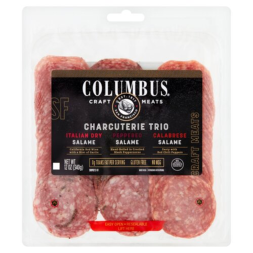 Columbus Charcuterie Trio Salame, 12 oz