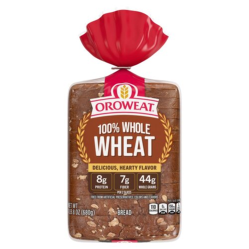 Oroweat 100% Whole Wheat Bread, 1 lb 8 oz