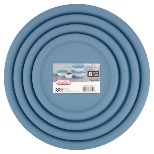 Sterilite 4 Bowls / 4 Covers, 8 count