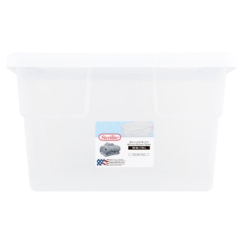 Sterilite 16 qt White Storage Container