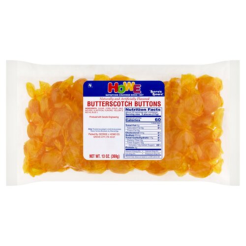 Howe Butterscotch Buttons Candy, 13 oz