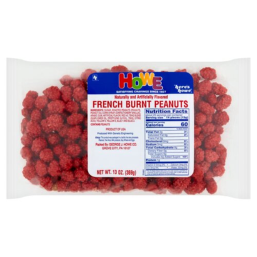 Howe French Burnt Peanuts, 13 oz