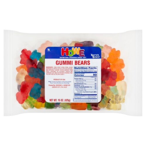 Howe Gummi Bears, 15 oz