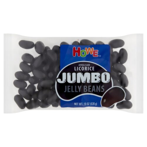 Howe Licorice Jumbo Jelly Beans, 19 oz 