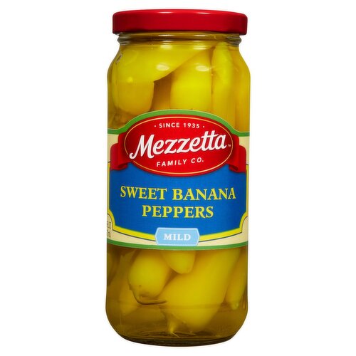 Mezzetta Mild Sweet Banana Peppers, 16 fl oz