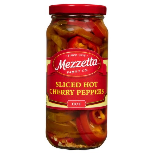 Mezzetta Sliced Hot Cherry Peppers, 16 fl oz