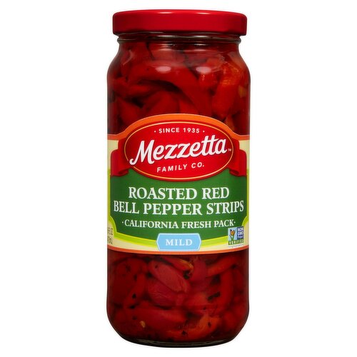 Mezzetta Mild Roasted Red Bell Pepper Strips, 16 fl oz