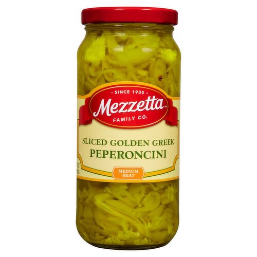 Mezzetta Sliced Golden Greek Peperoncini, 16 fl oz