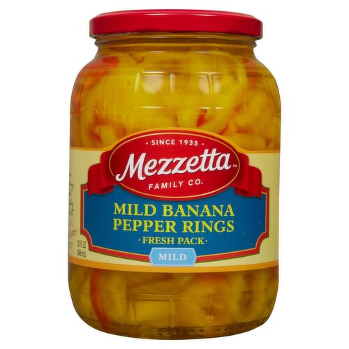 Mezzetta Mild Banana Pepper Rings, 32 fl oz