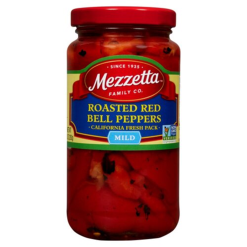 Mezzetta Mild Roasted Red Bell Peppers, 10 oz