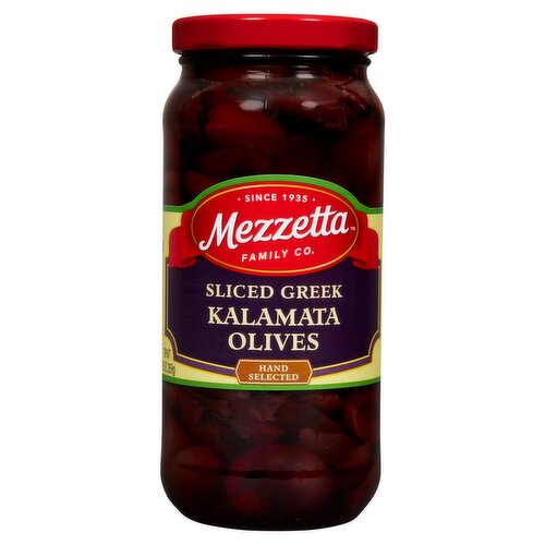 Mezzetta Sliced Greek Kalamata Olives, 9.5 oz