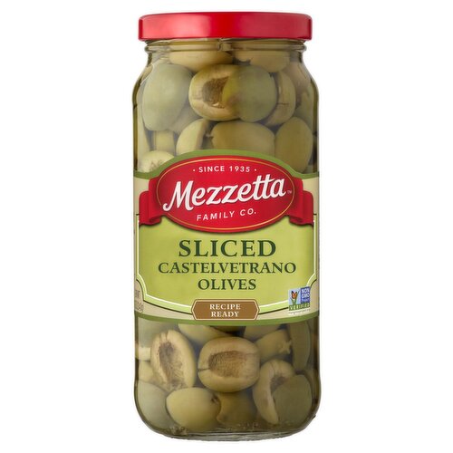 Mezzetta Sliced Castelvetrano Olives, 8.25 oz