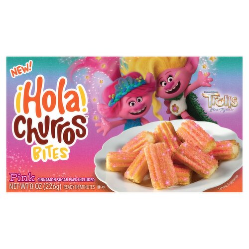 Hola Churros Pink Cinnamon Sugar Bites, 8 oz