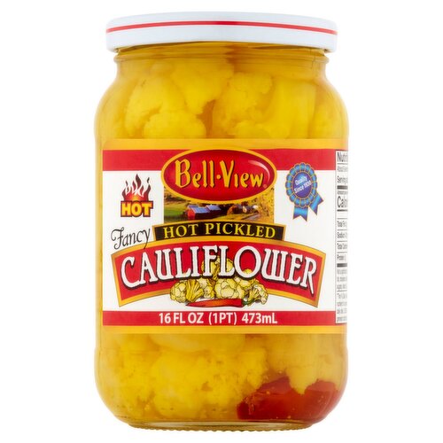 Bell-View Fancy Hot Pickled Cauliflower, 16 fl oz