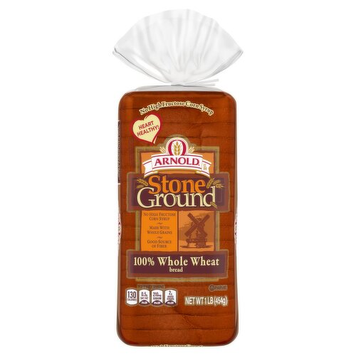 Arnold Stone Ground 100% Whole Wheat Bread, 1 lb