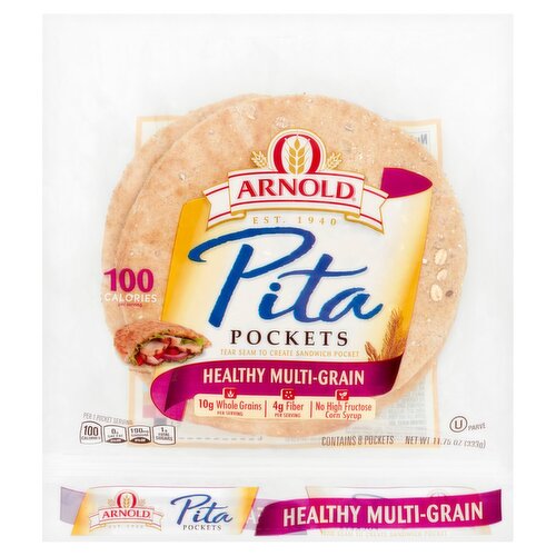 Arnold Healthy Multi-Grain Pita Pockets, 8 count, 11.75 oz