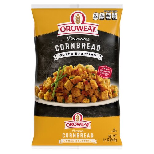 Oroweat Premium Cornbread Cubed Stuffing, 12 oz