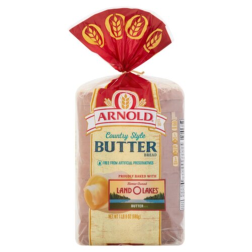 Arnold Country Style Butter Bread, 1 lb 8 oz