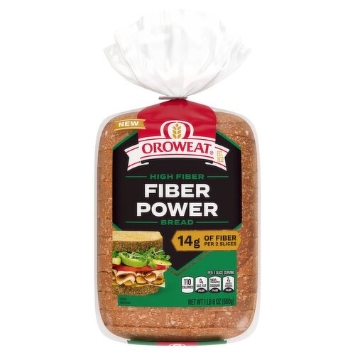 Oroweat High Fiber Power Bread, 1 lb 8 oz