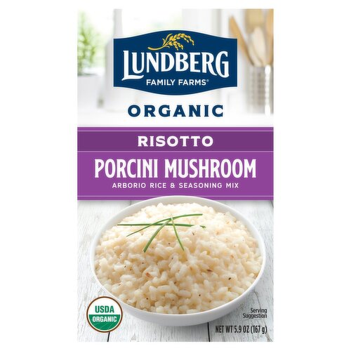 Lundberg Family Farms OG PORCINI WILD MUSHROOM RISOTTO, 5.9 oz