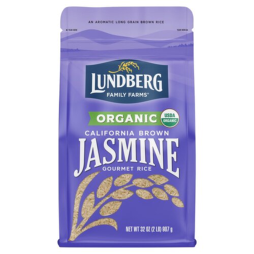 Lundberg Family Farms 2LB OG CALIFORNIA BROWN JASMINE RICE