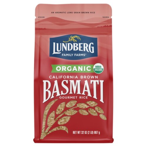 Lundberg Family Farms 2LB OG CALIFORNIA BROWN BASMATI RICE