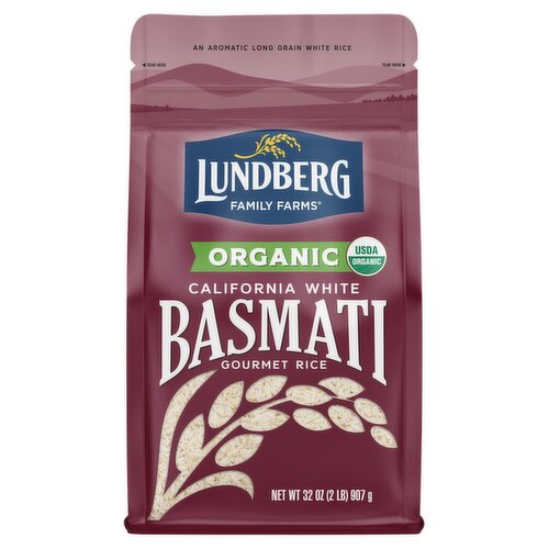 Lundberg Family Farms 2LB OG CALIFORNIA WHITE BASMATI RICE