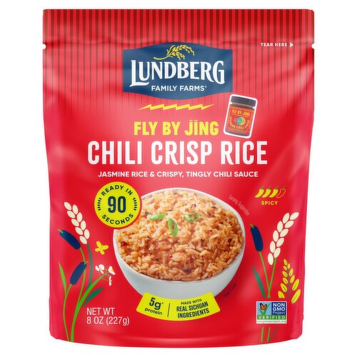 Lundberg Family Farms Fly by Jing Chili Crisp Rice, 8 oz