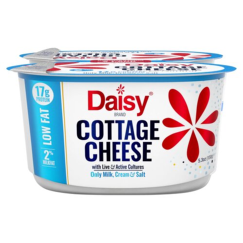 Daisy 2% Low Milkfat Cottage Cheese, 2 count, 5.3 oz