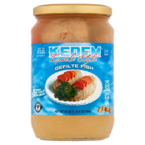 Kedem Israeli Style Gefilte Fish, 24 oz