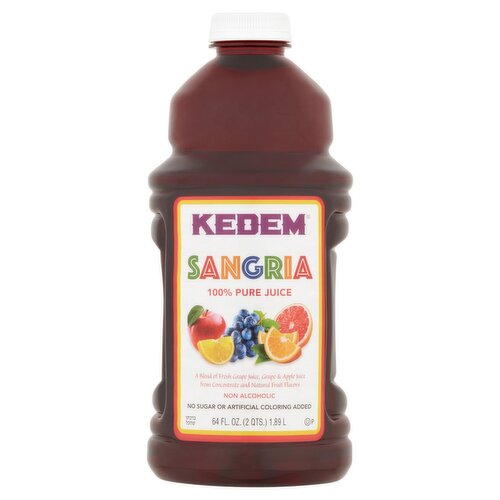 Kedem Sangria 100% Pure Juice, 64 fl oz