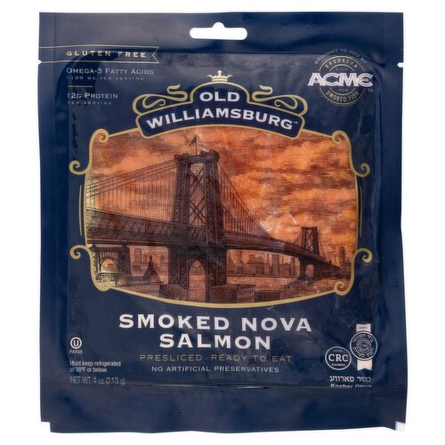 Old Williamsburg Smoked Nova Salmon, 4 oz