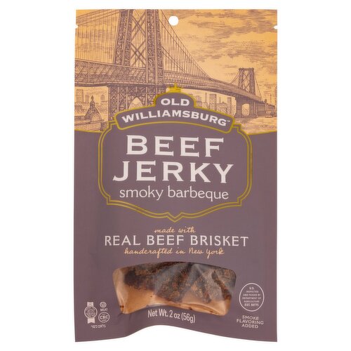 Old Williamsburg Smoky Barbeque Beef Jerky, 2 oz