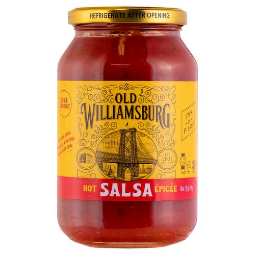 Old Williamsburg Hot Salsa, 16 oz
