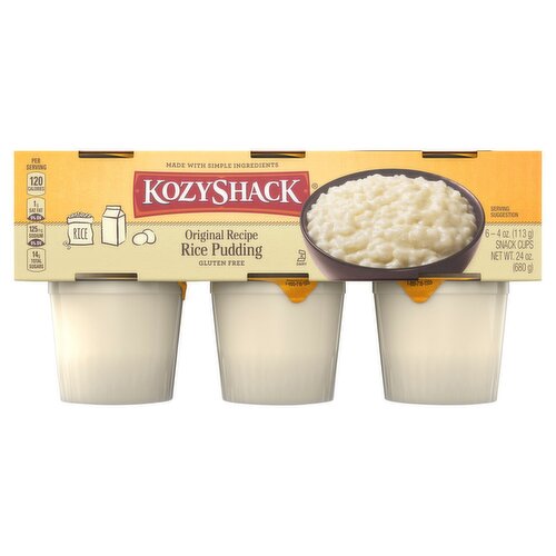 Kozy Shack® Original Recipe Rice Pudding 6-pack, 24 oz