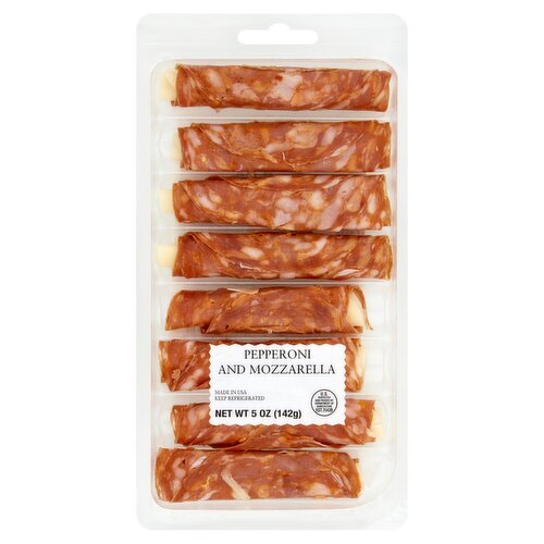 Roll & Go Pepperoni and Mozzarella, 8 count, 5 oz