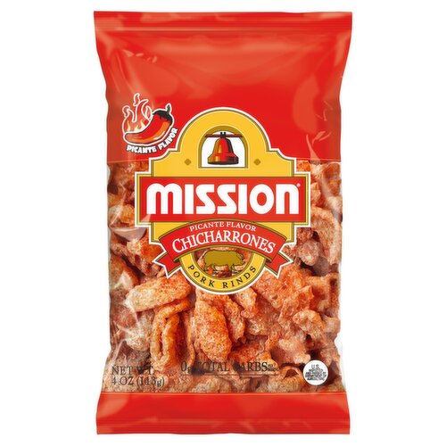 Mission Plain Chicaron Picante 4oz