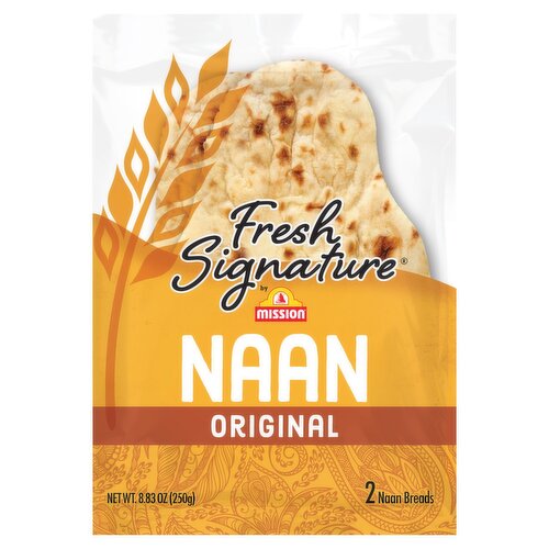 Mission Fresh Signature Original Naan Breads, 2 count, 8.83 oz