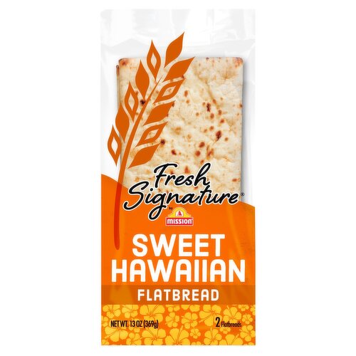 Mission Fresh Signature Sweet Hawaiian Flatbread, 2 count, 13 oz