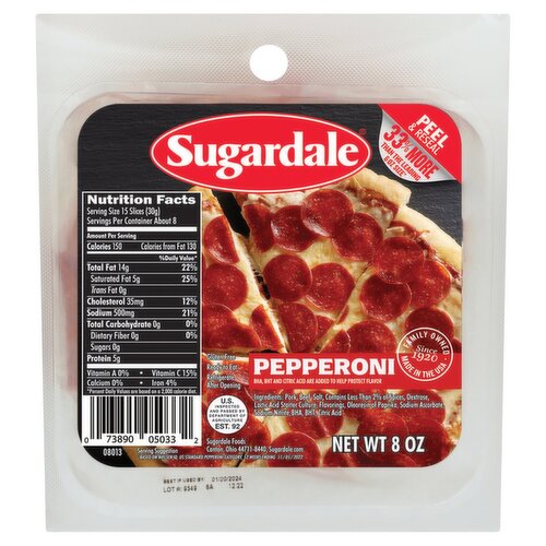 Sugardale Pepperoni, 8 oz