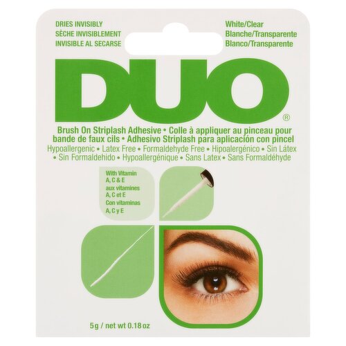 Duo White/Clear Brush On Striplash Adhesive, 0.18 oz