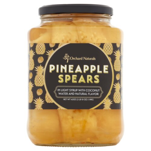 Orchard Naturals Pineapple Spears, 42 oz