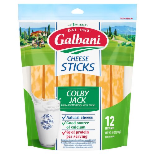 Galbani Colby Jack Cheese Sticks, 10 oz