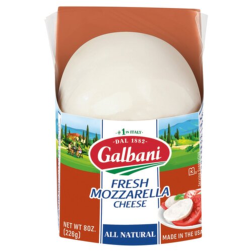 Galbani All Naturel Fresh Mozzarella Cheese, 8 oz