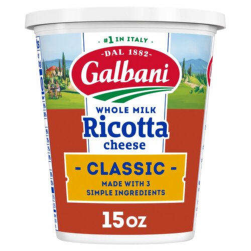 Galbani Classic Whole Milk Ricotta Cheese, 15 oz