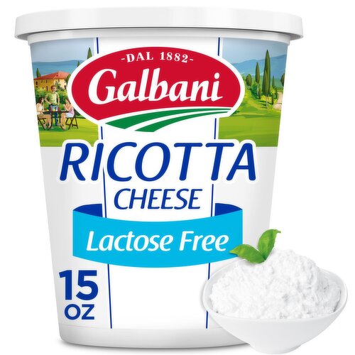 Galbani Lactose Free Whole Milk Ricotta Cheese, 15 oz