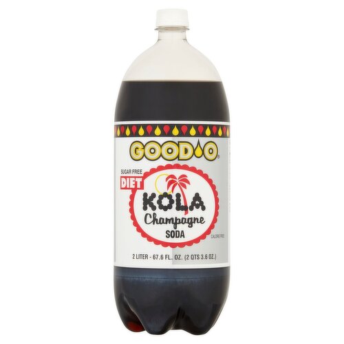 Good-O Diet Kola Champagne Soda, 2 liter